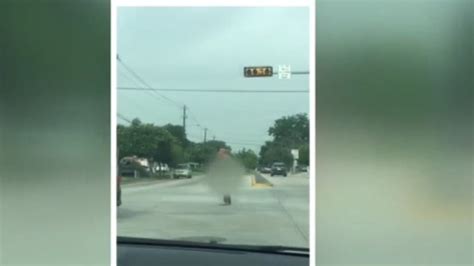 EXCLUSIVE: Naked man caught on the streets of north Houston